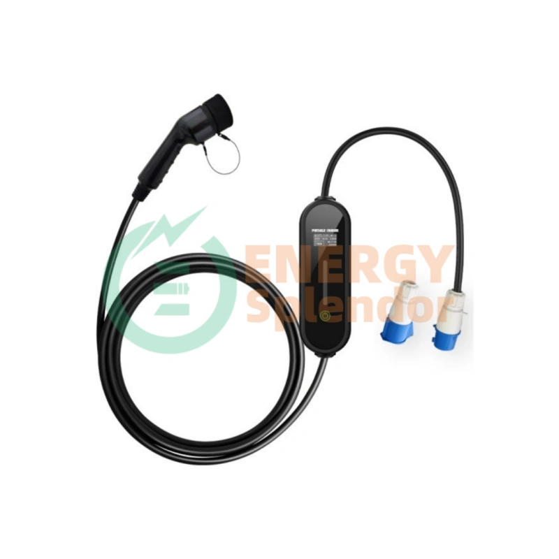 UL Certified Adjustable 3.5kW–7kW Portable EV Charger by Energy Splendor – Fast AC Home and Emergency Charging Solution for Brazil, India, Germany, South Africa, and Global Partners