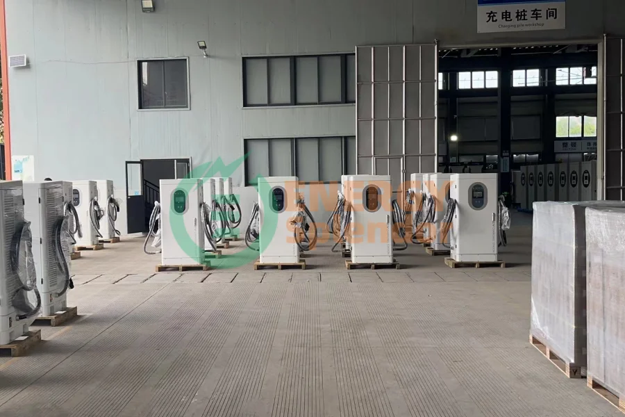 China EV charging station manufacturing factory with warehouse and production lines