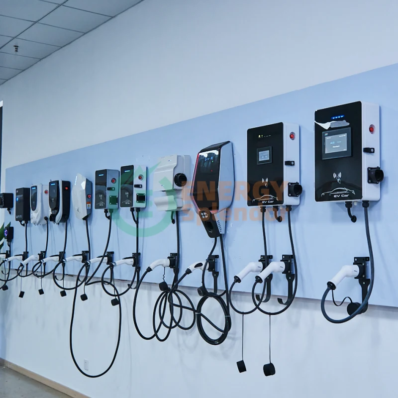Energy Splendor custom AC and DC EV charging stations, including Level 1, Level 2, and Level 3 chargers for home, commercial, fleet, and public applications, with OEM/ODM, private labeling, and global distribution