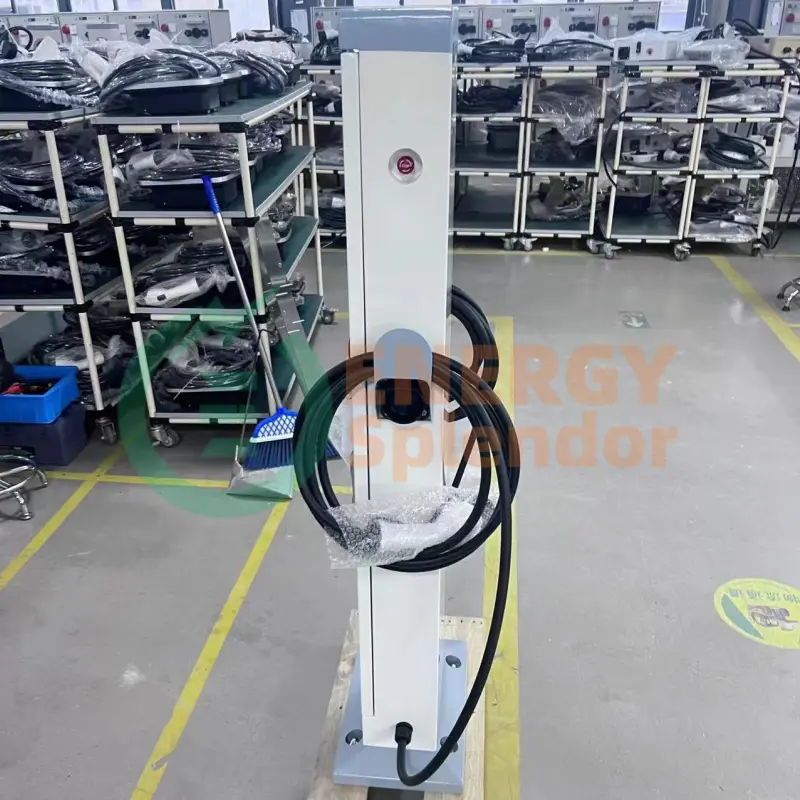 Dual-Gun 22kW 44kW Floor-Standing AC EV Charger by Energy Splendor – Smart Commercial Electric Vehicle Charging Station for Wholesale & Factory Orders