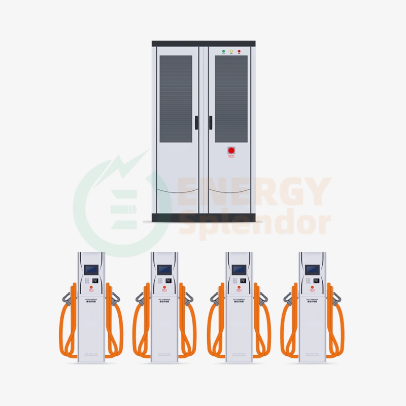 PowerPort 360–1140 Multi-Port High-Power EV Charging Unit by Energy Splendor – Ideal for Commercial Fleets and Public Charging Stations