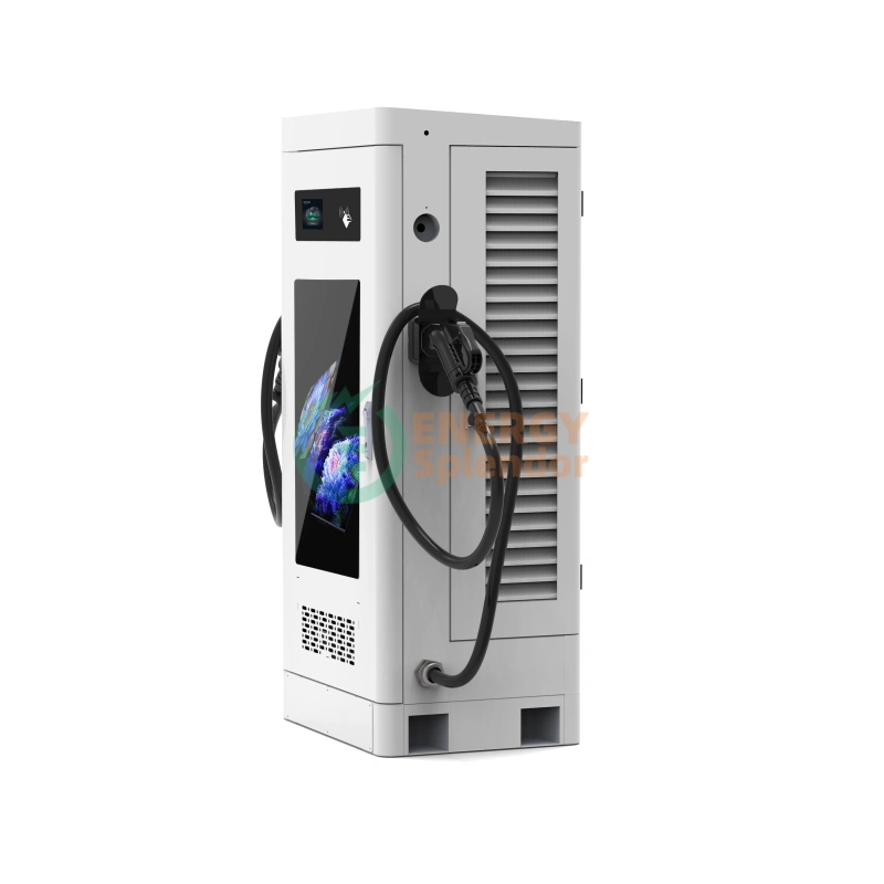 Custom 60kW–160kW DC fast charger by Energy Splendor — commercial EV charging station factory and global supplier for USA, Canada, Mexico, Brazil, Argentina, Australia and worldwide projects.