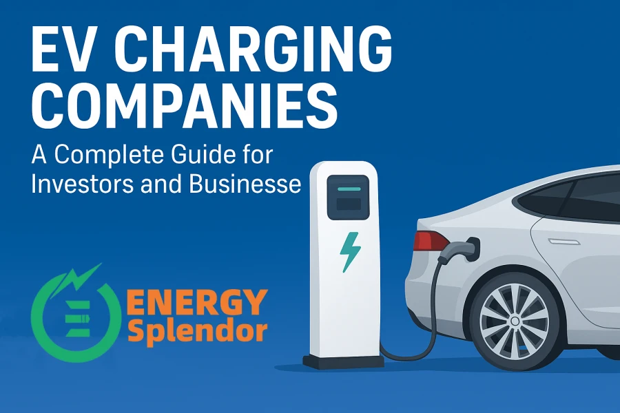 Global EV charging companies guide featuring Energy Splendor as a leading EV charger manufacturer offering wholesale Level 1, Level 2, and DC fast chargers to North & South America and worldwide.
