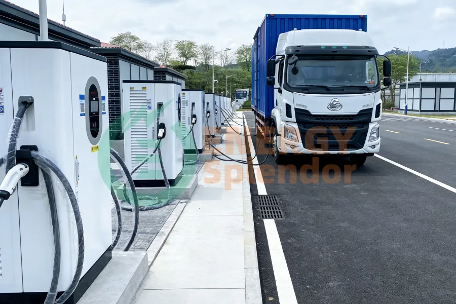 Energy Splendor 360kW Commercial DC Fast Charger, dual-port, factory supply and custom OEM solution for North America, South America, and Australia