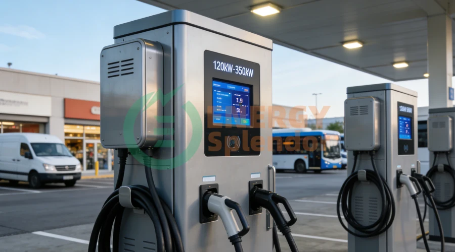 Top 2026 commercial EV charging infrastructure trends for investors and fleet operators featuring high-power DC fast charging networks, smart charging management systems, fleet depot electrification, and global B2B electric vehicle infrastructure investment opportunities.
