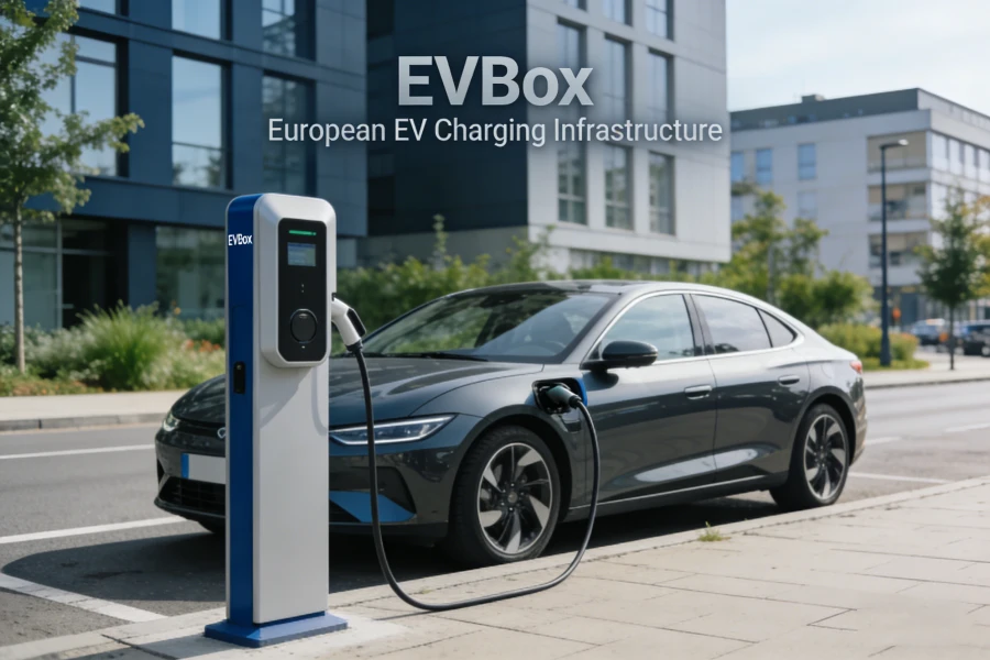 EVBox premier European EV charging provider offering scalable charging platforms for urban environments with smart energy management for residential and commercial systems