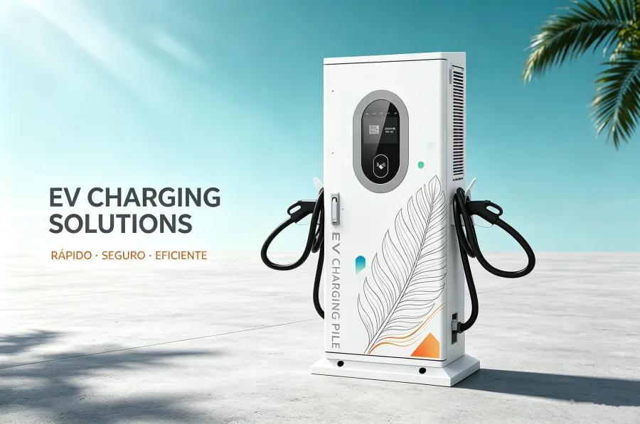 120kW CCS2 DC fast charger for South America, high-use commercial EV charging station for retail parking, fleet depots, and electric vehicle charging infrastructure